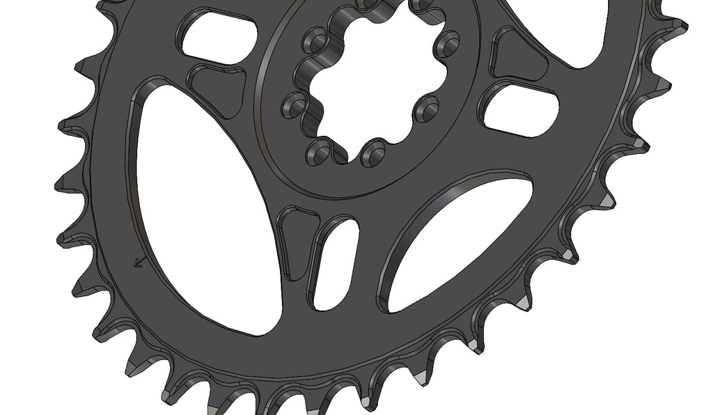 36T Narrow wide Chainring for 8 hole T-Type crank and chain