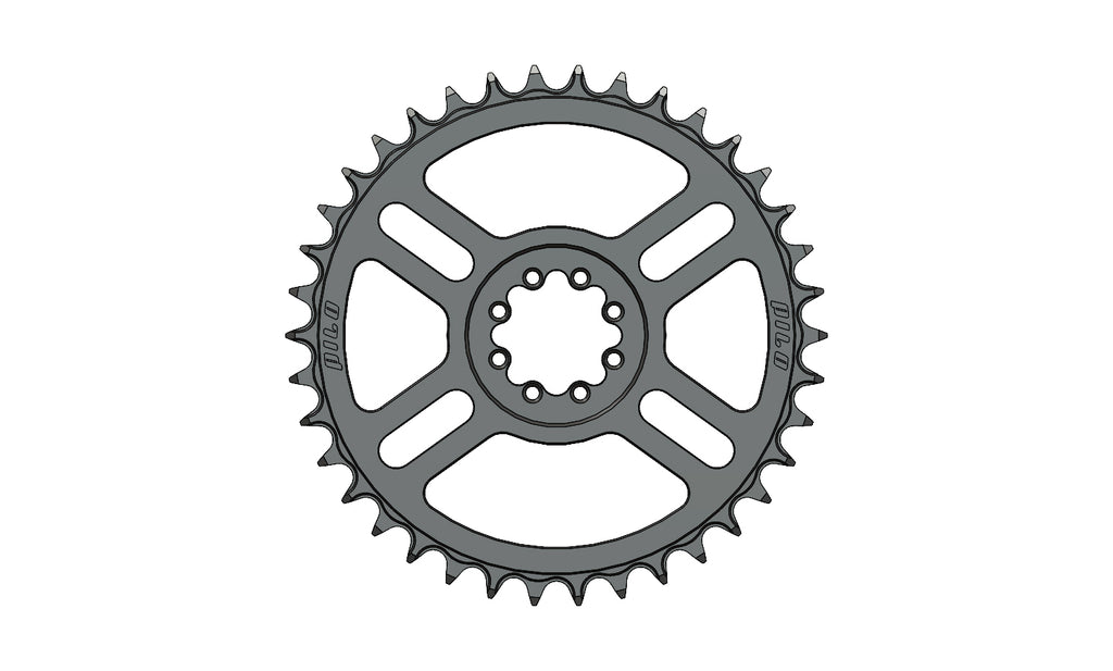 38T Narrow wide Chainring for 8 hole T-Type crank and chain