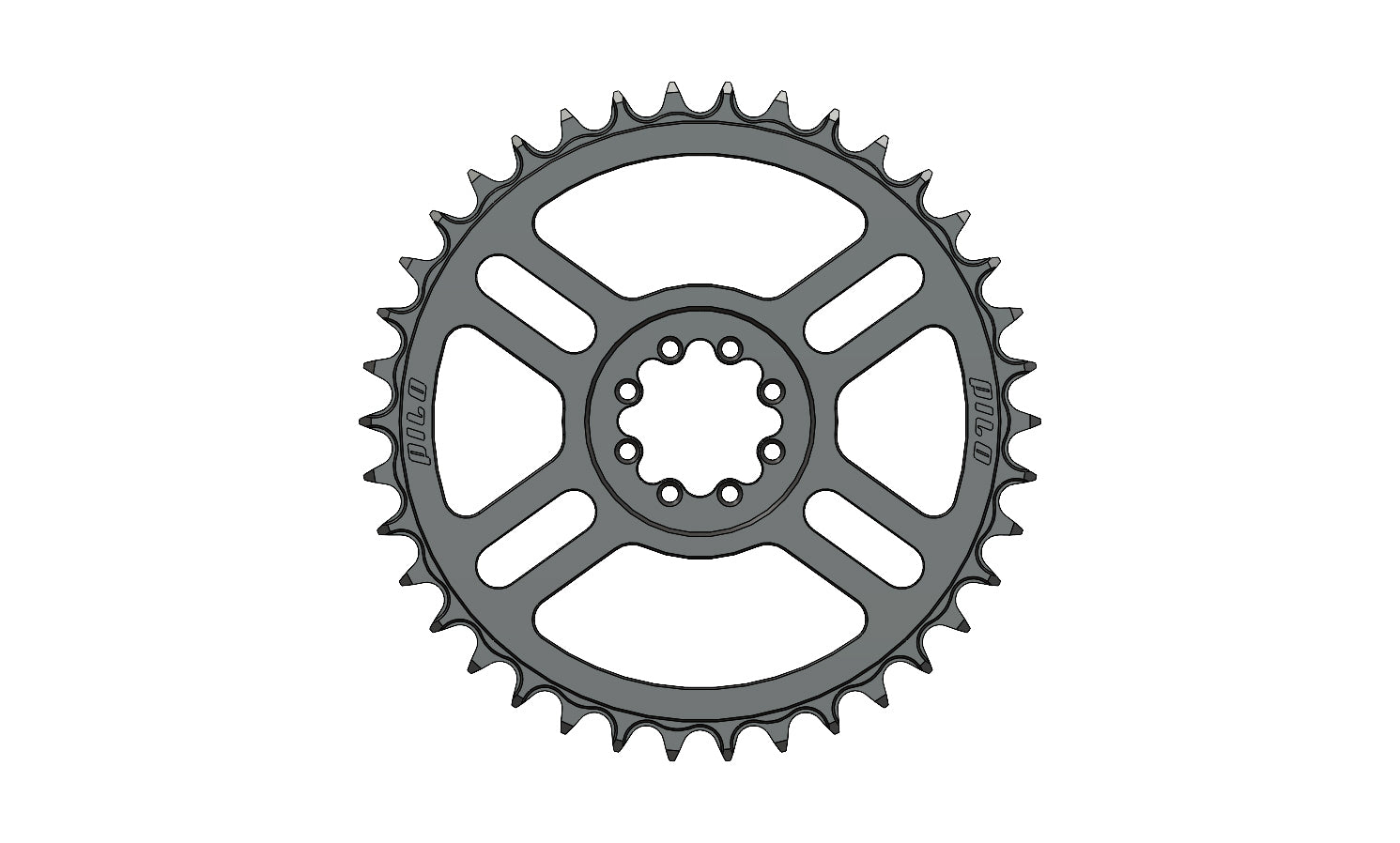 38T Narrow wide Chainring for 8 hole T-Type crank and chain