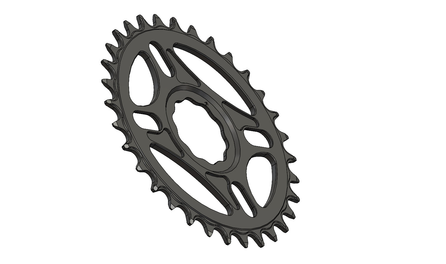 32T Narrow wide Chainring for Specialized CRK Hyprglide+ compatible