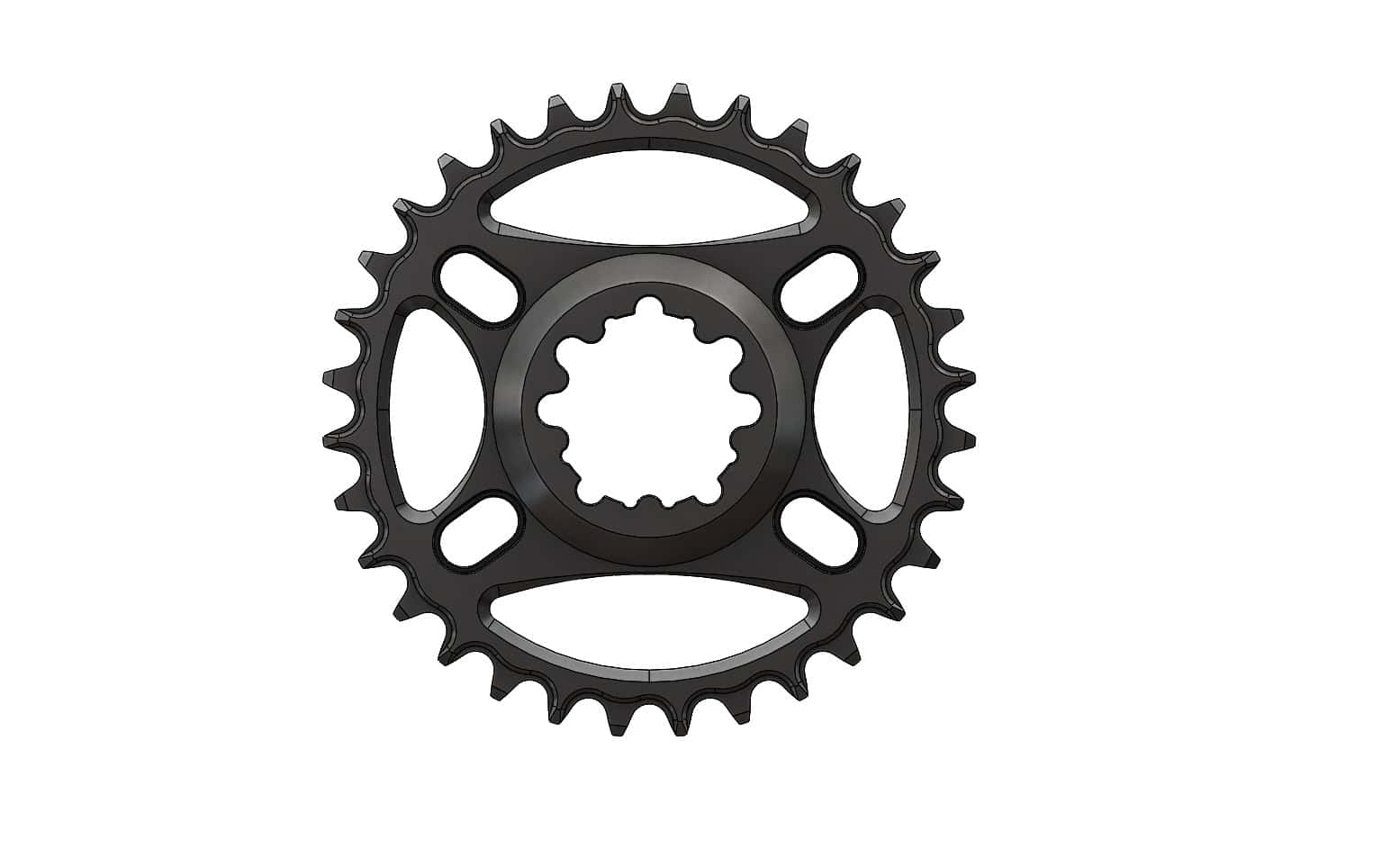 32T Narrow wide Chainring 6mm offset for Sram direct