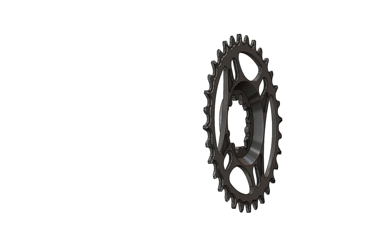 32T Narrow wide Chainring 6mm offset for Sram direct