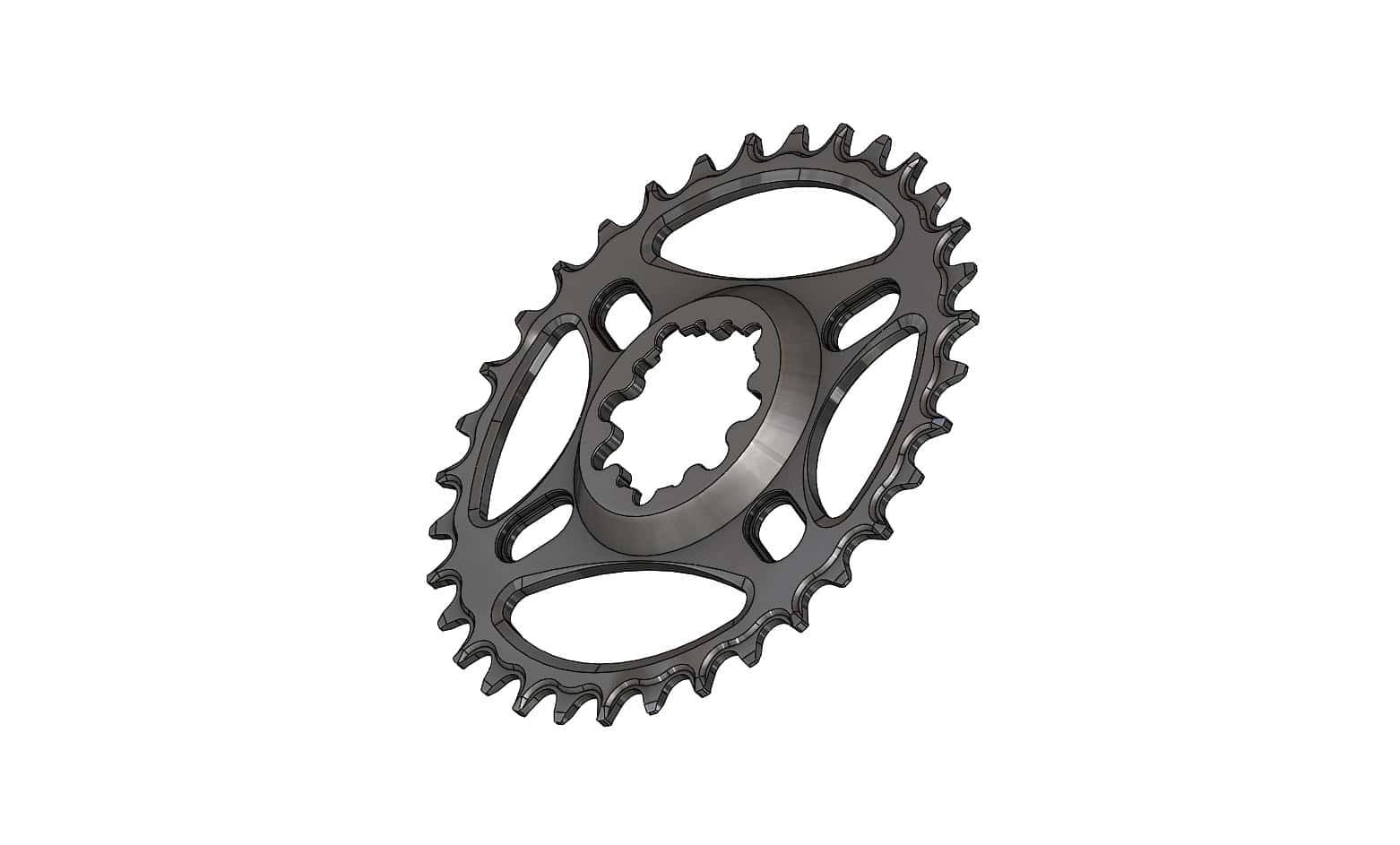 34T Narrow wide Chainring 6mm offset for Sram direct