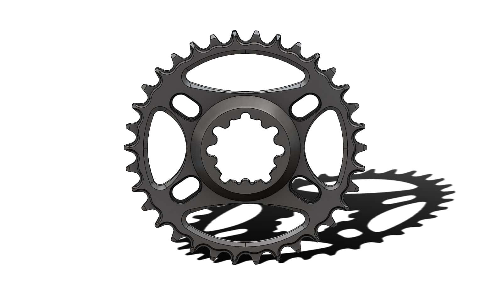 34T Narrow wide Chainring 6mm offset for Sram direct
