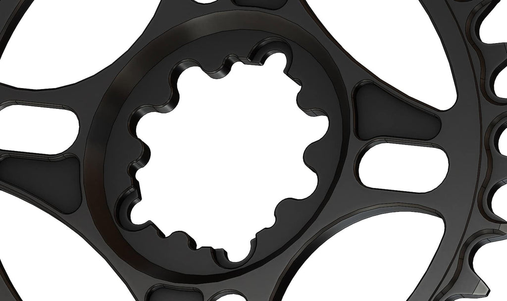 32T Narrow wide Elliptic Chainring for Sram direct dub Hyperglide+ Compatible