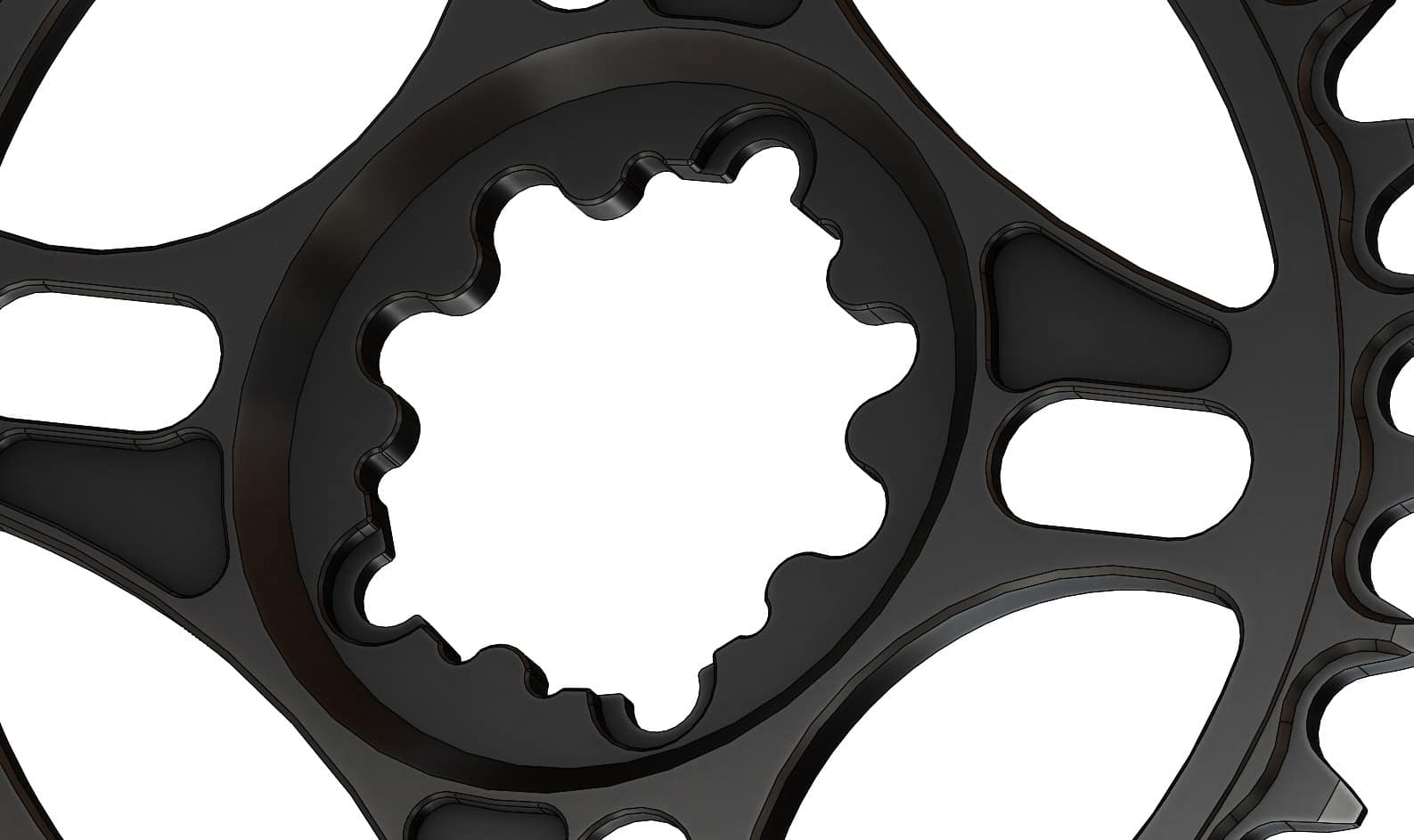 32T Narrow wide Elliptic Chainring for Sram direct dub Hyperglide+ Compatible