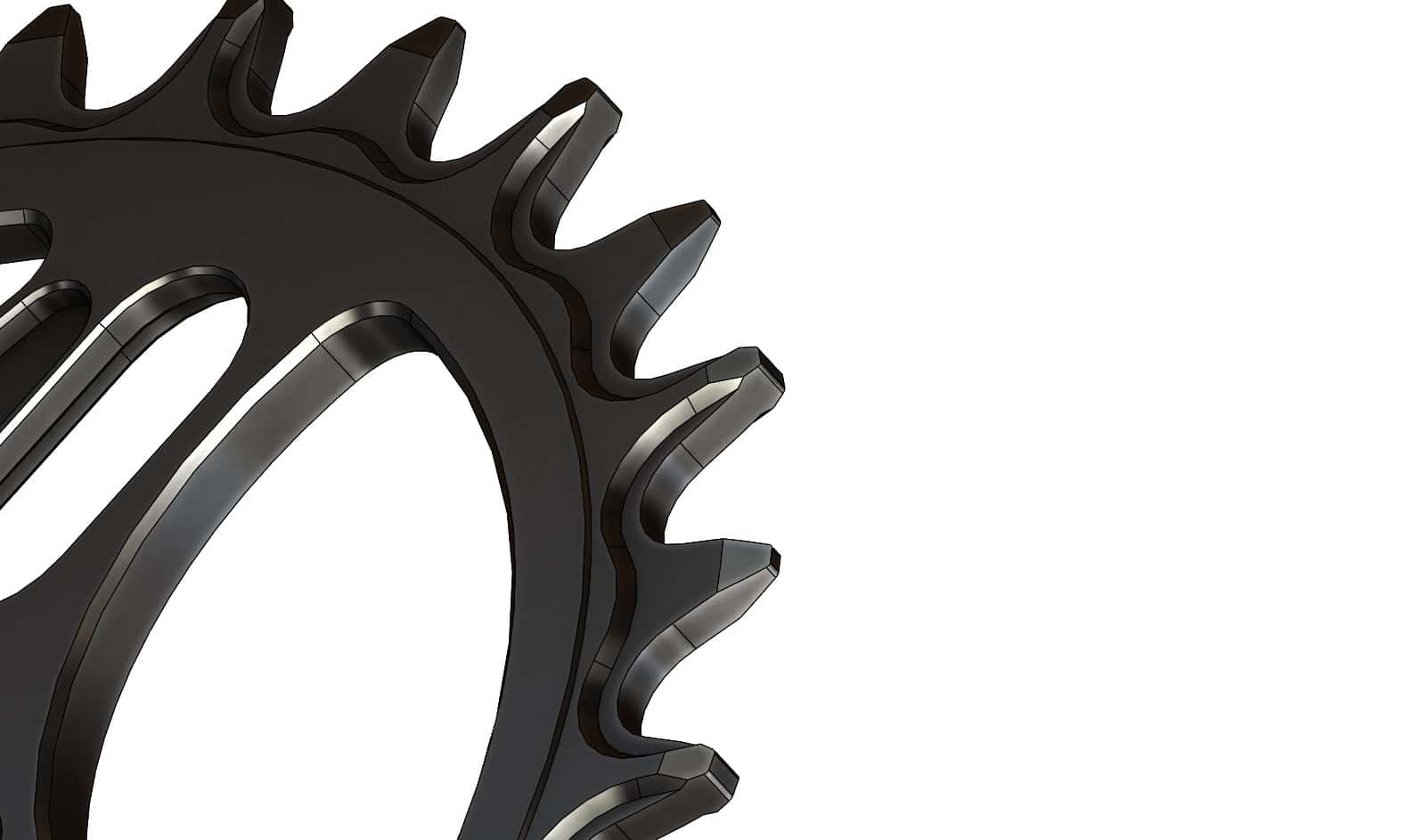 32T Narrow wide Elliptic Chainring for Sram direct dub