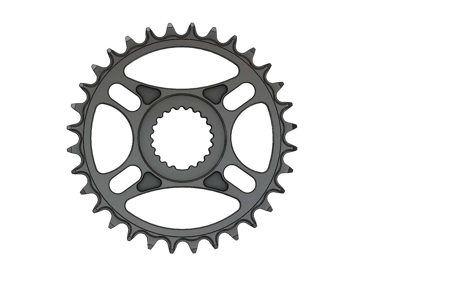 32T Narrow wide Chainring for Shimano direct, Hyperglide+ compatible
