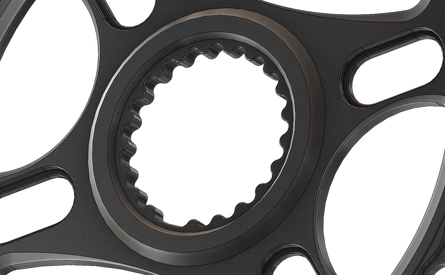 32T Narrow wide Chainring for Shimano direct, Hyperglide+ compatible