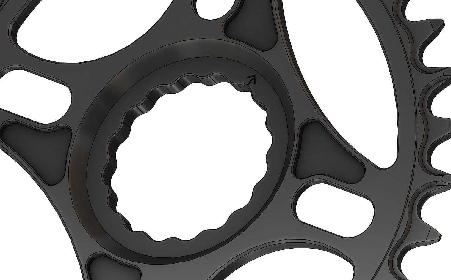 32T Narrow wide Elliptic Chainring for Race Face direct