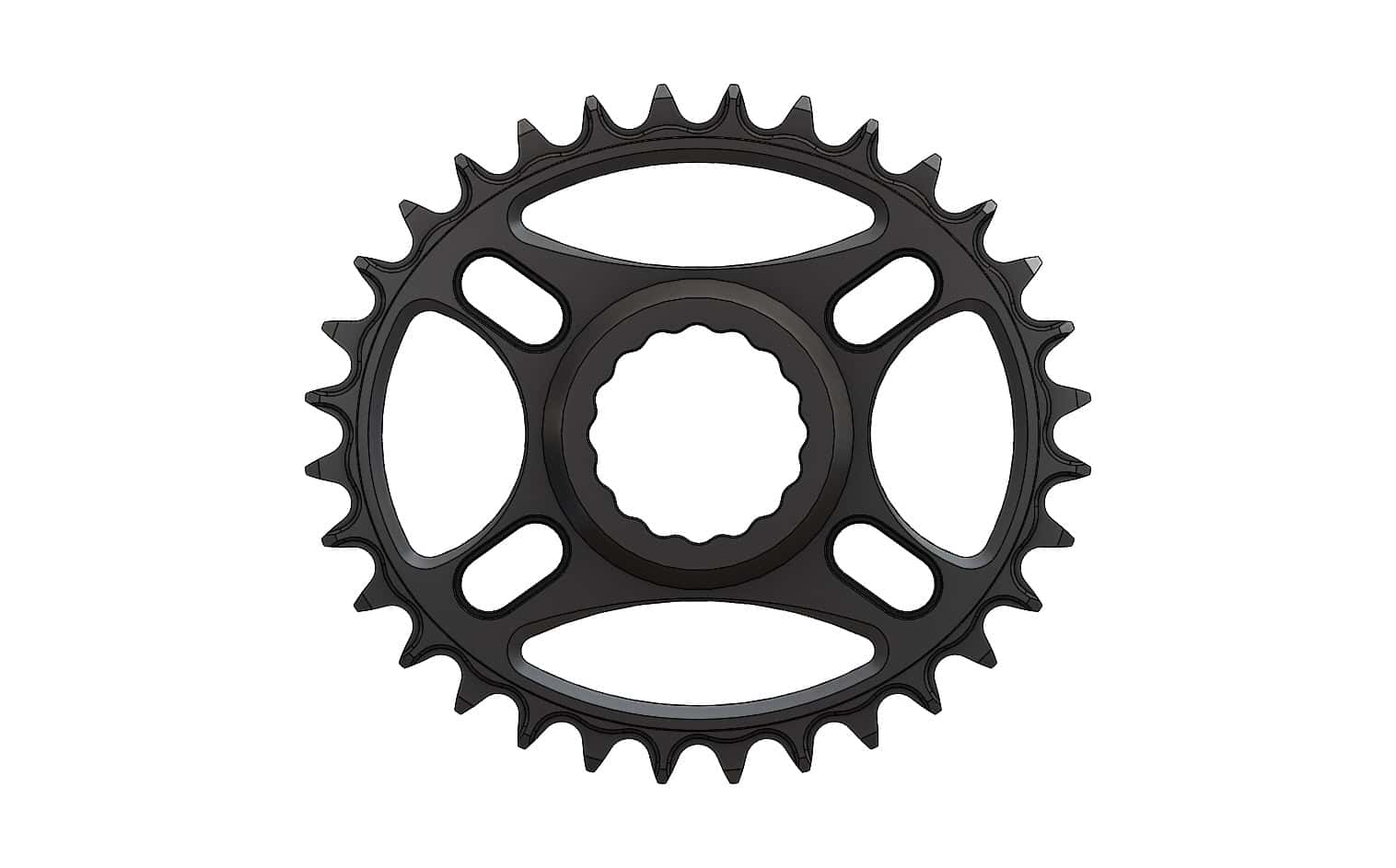 32T Narrow wide Elliptic Chainring for Race Face direct