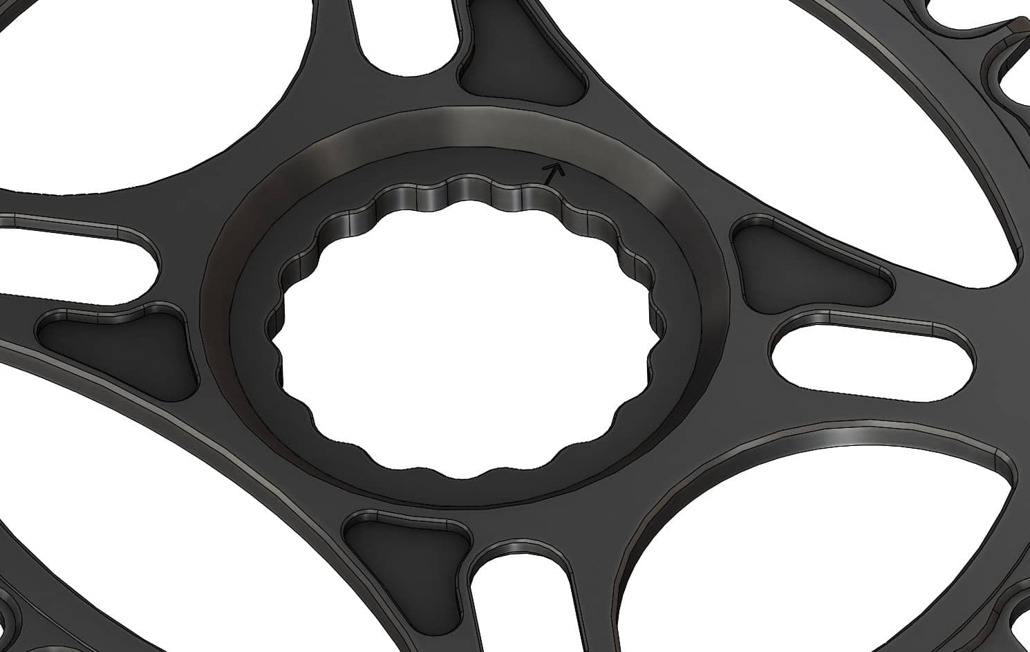 34T Narrow wide Elliptic Chainring for Race Face direct