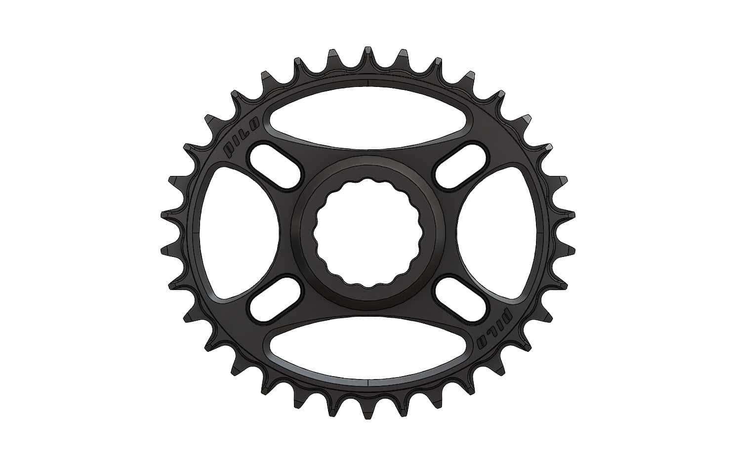 34T Narrow wide Elliptic Chainring for Race Face direct