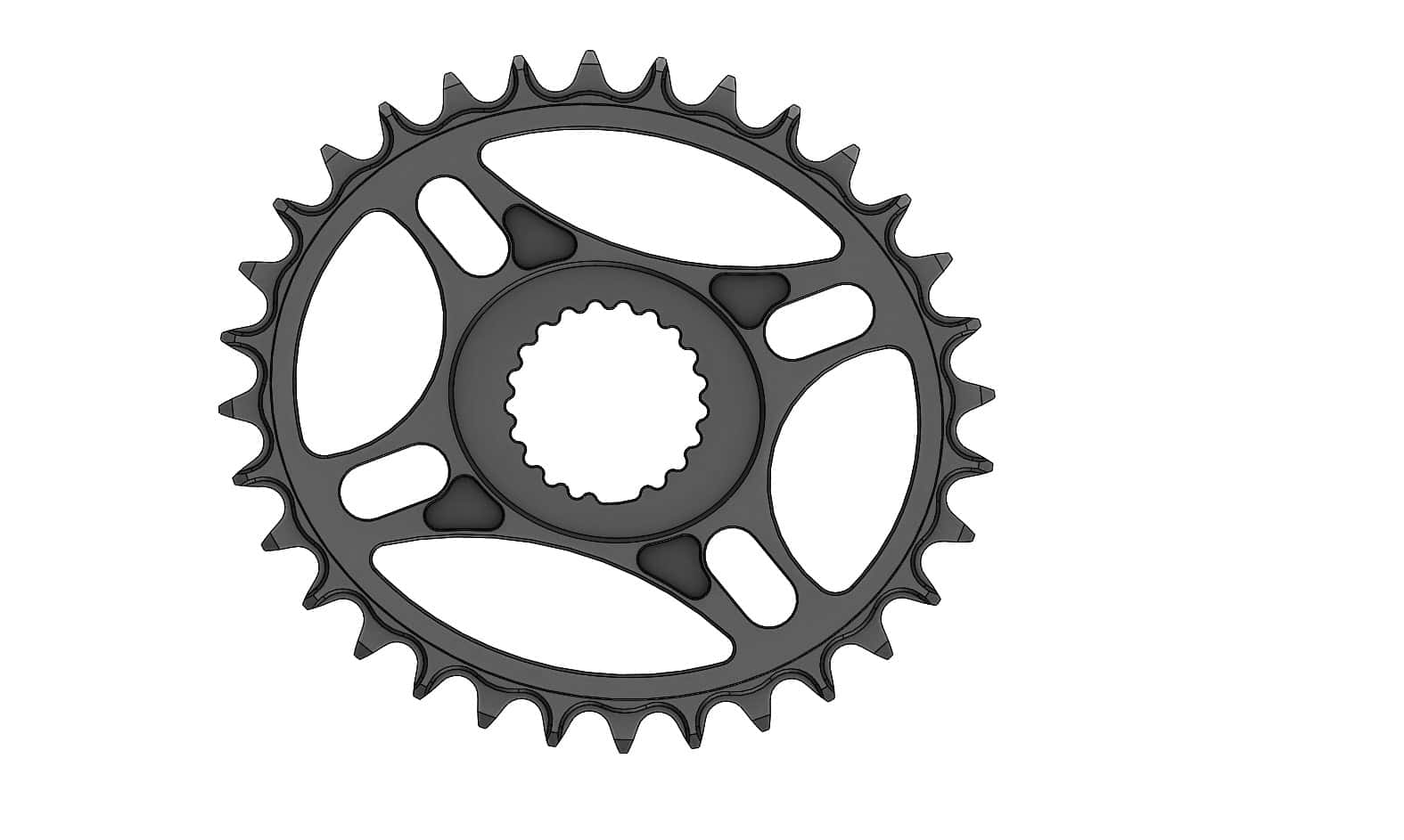 32T Narrow wide Elliptic Chainring for Shimano direct
