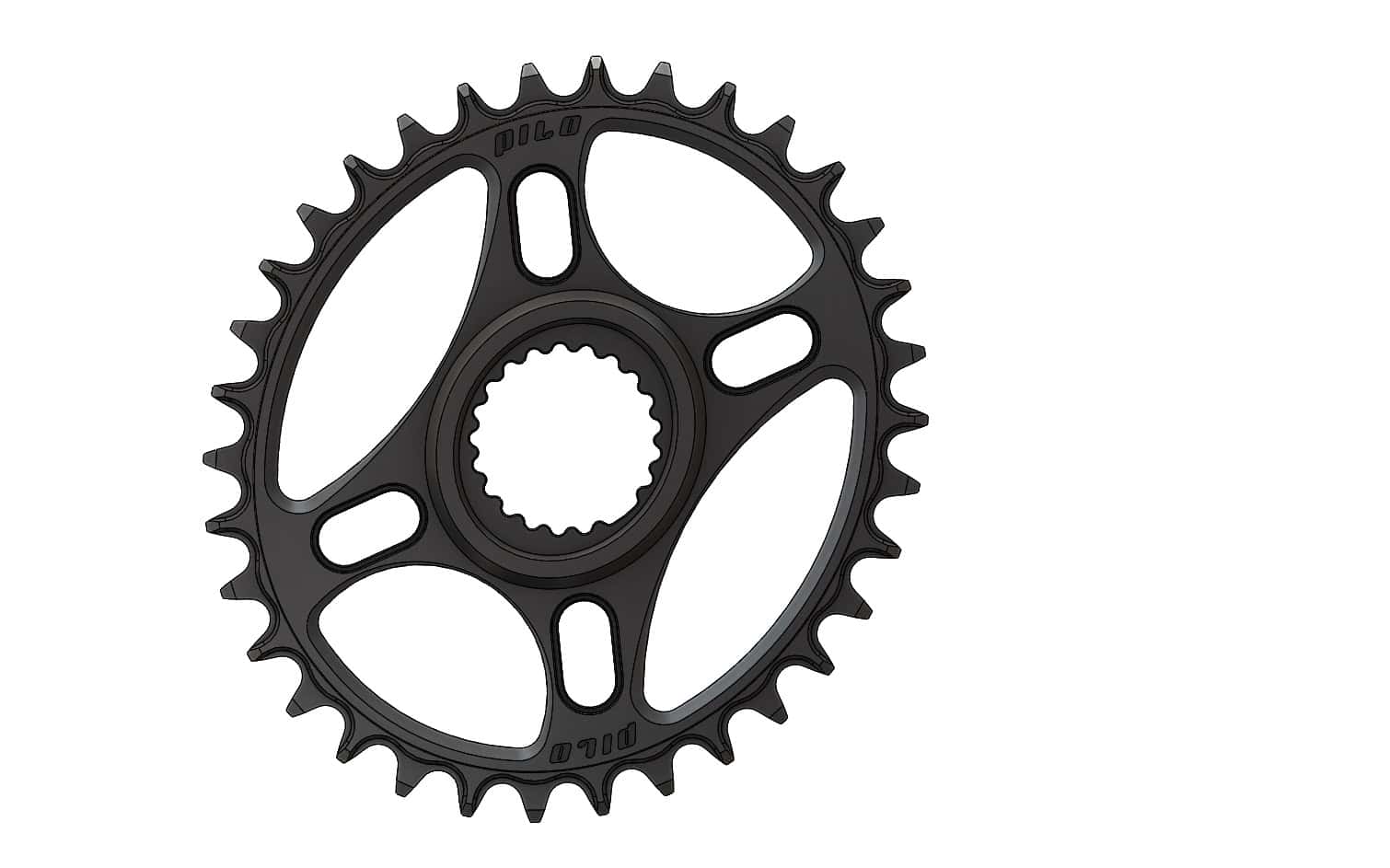 34T Narrow wide Elliptic Chainring for Shimano direct