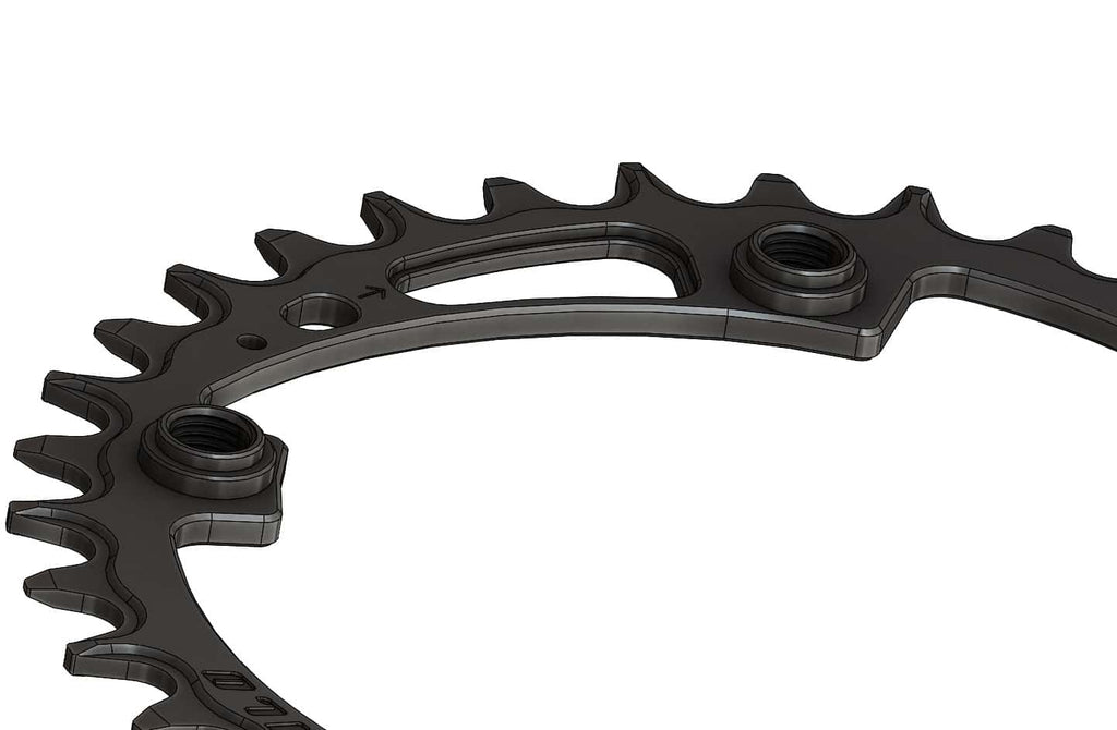 34T Narrow wide Elliptic Chainring for 104BCD Cranks