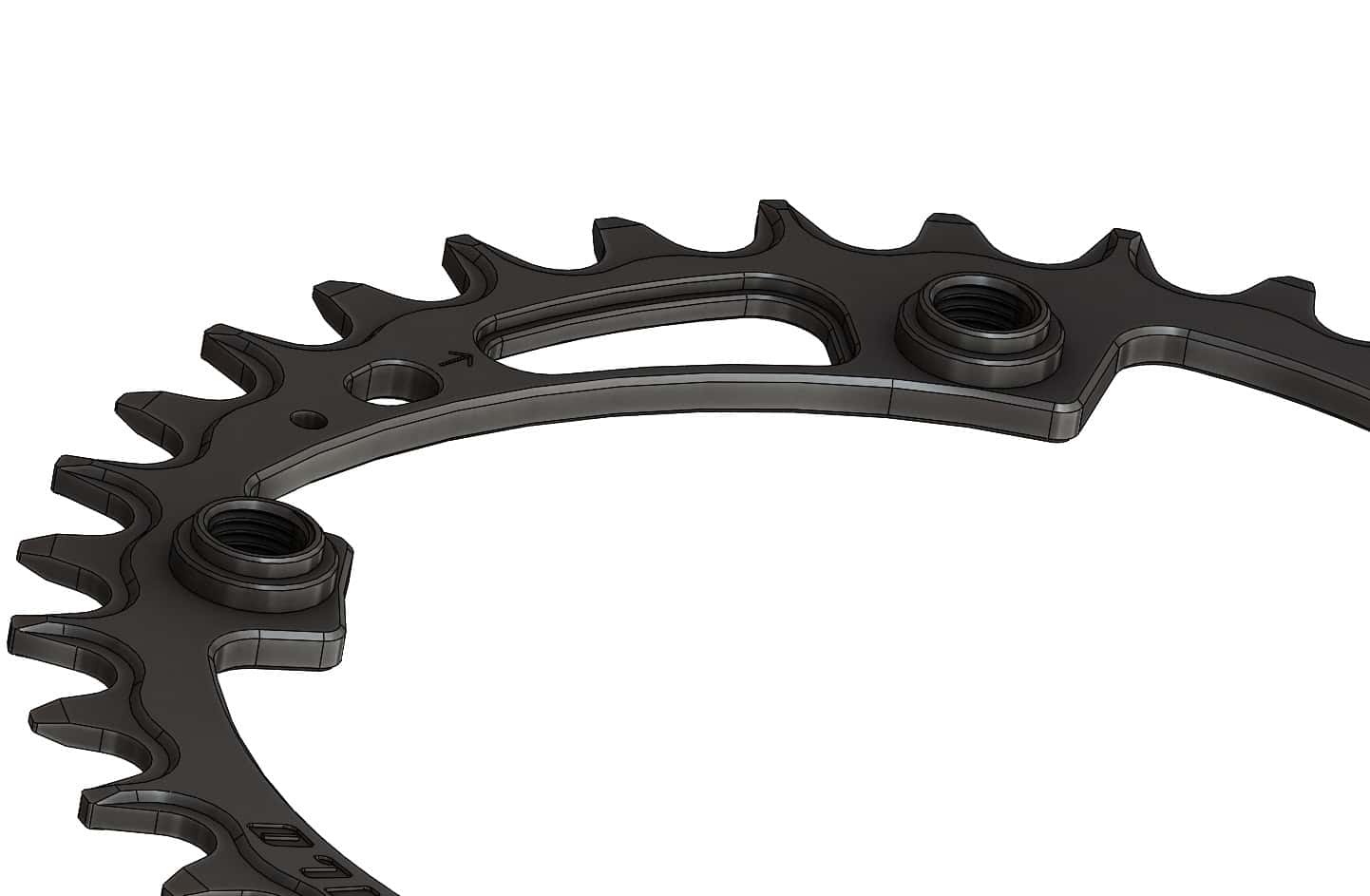 34T Narrow wide Elliptic Chainring for 104BCD Cranks