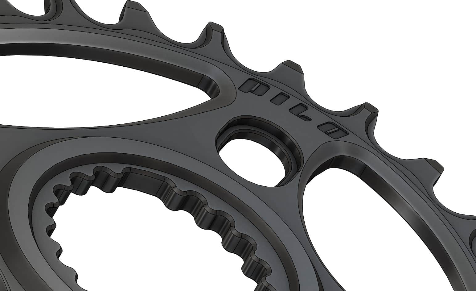 30T Narrow wide Elliptic Chainring for Shimano direct