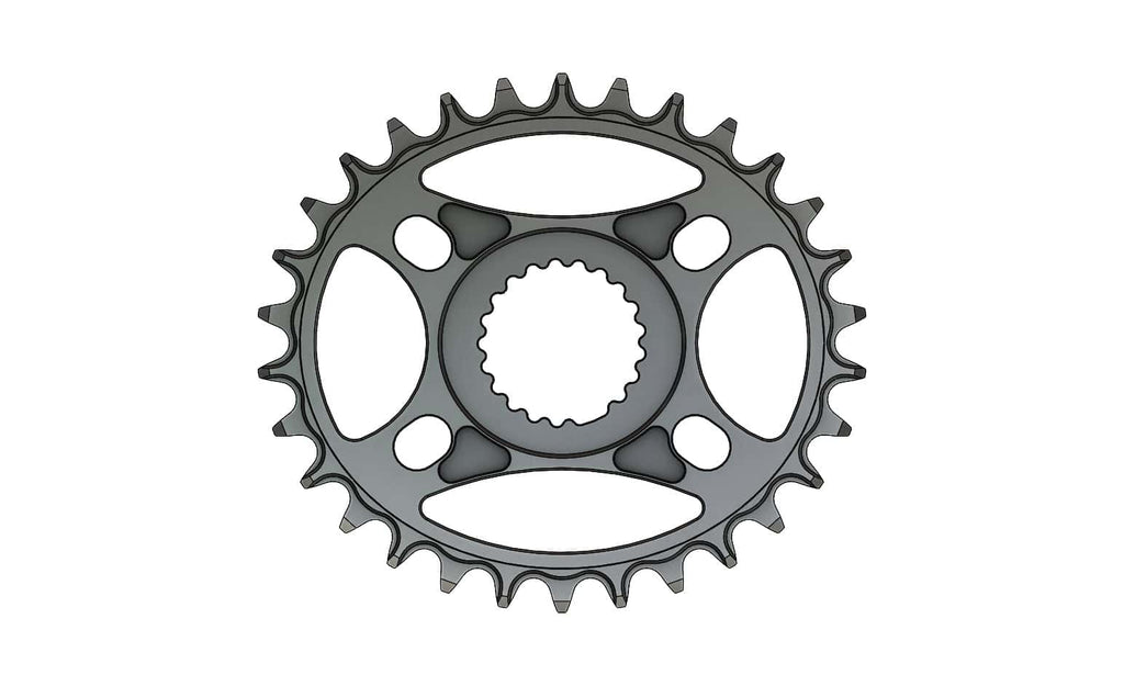 30T Narrow wide Elliptic Chainring for Shimano direct