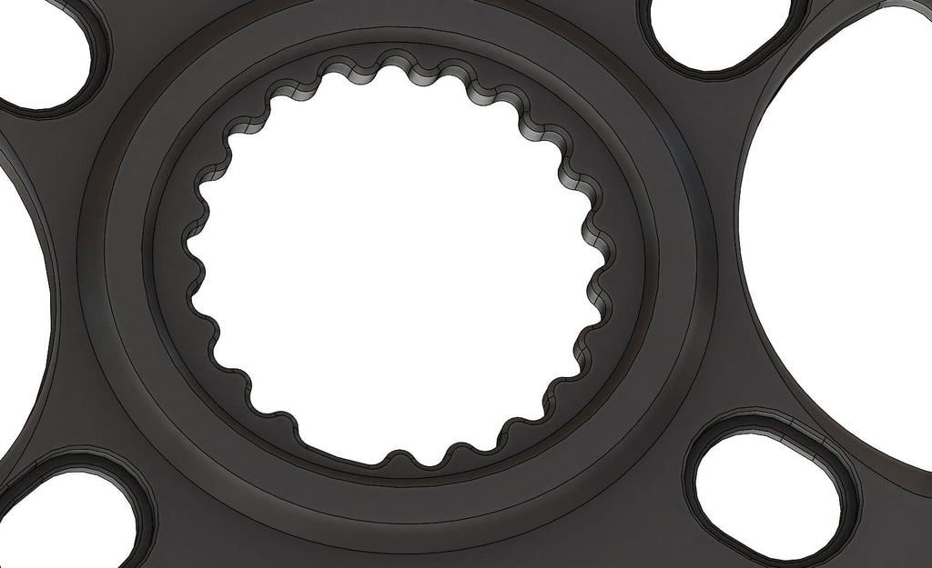 30T Narrow wide Elliptic Chainring for Shimano direct