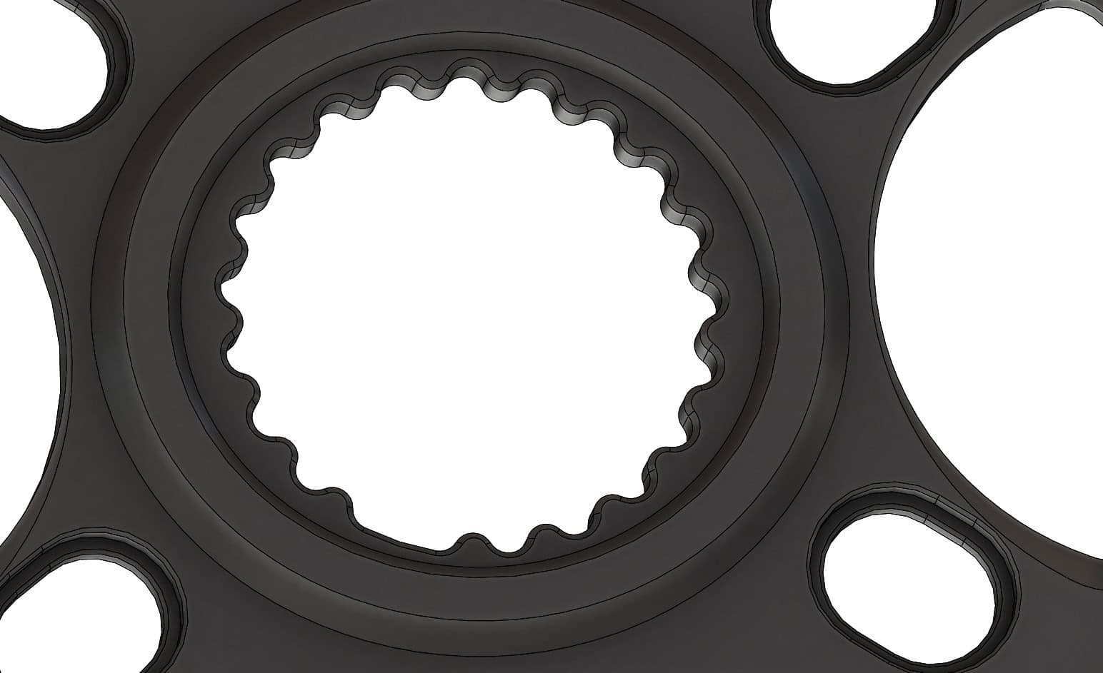 30T Narrow wide Elliptic Chainring for Shimano direct