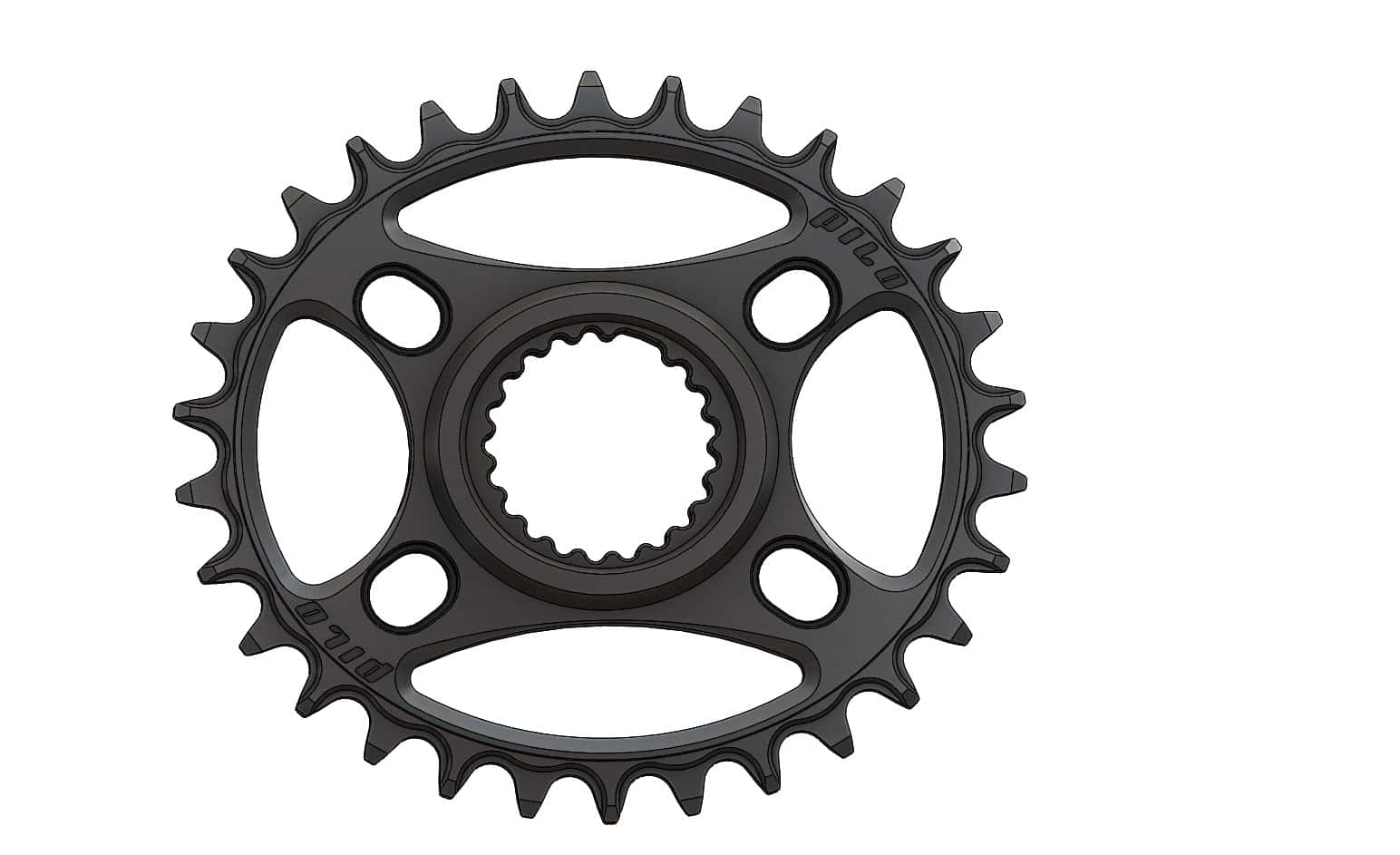 30T Narrow wide Elliptic Chainring for Shimano direct