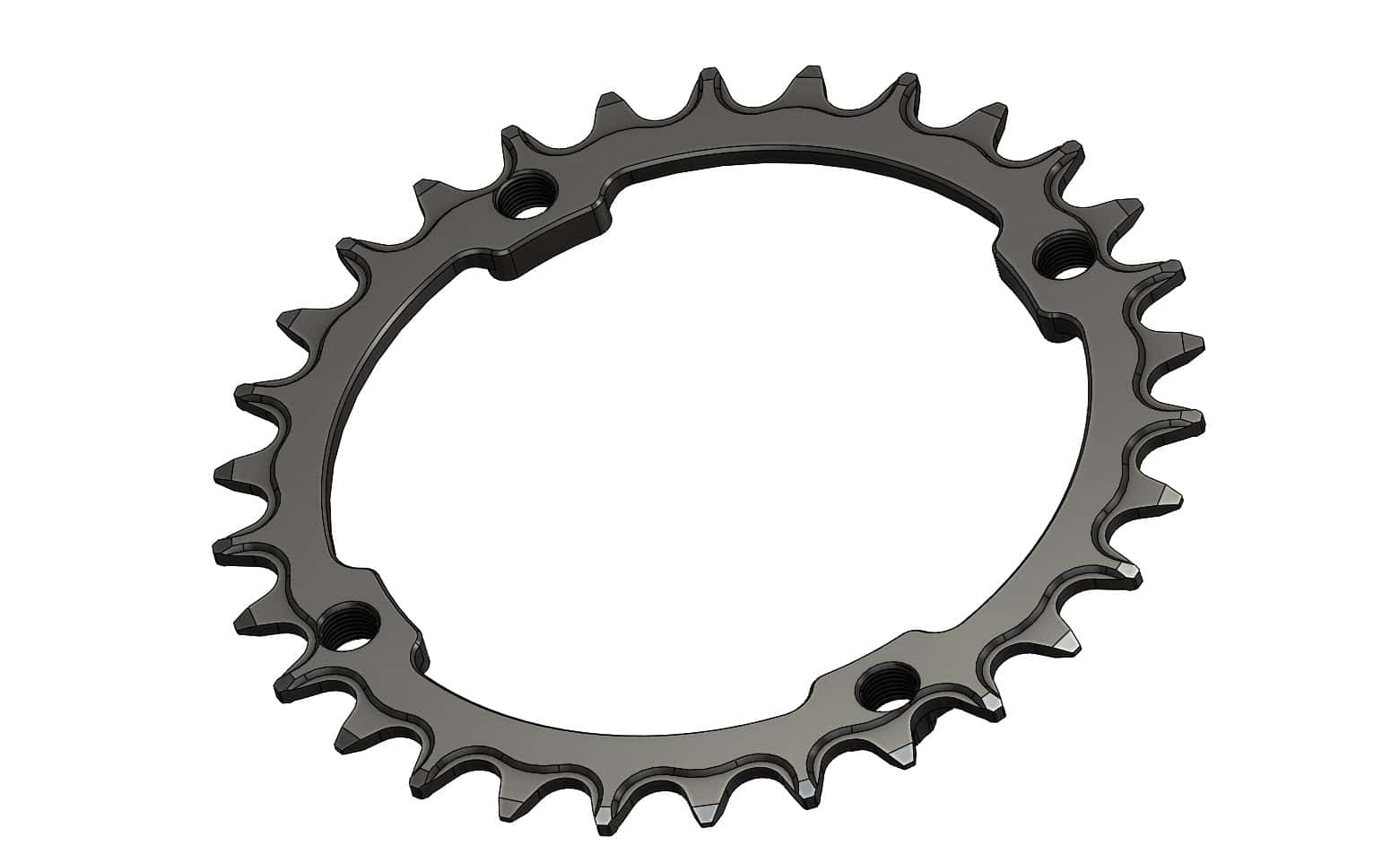 30T Narrow Wide Chainring 104BCD Cranks