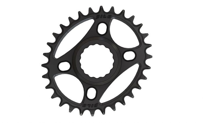 30T Narrow wide Elliptic Chainring for Race Face direct Black Anodized