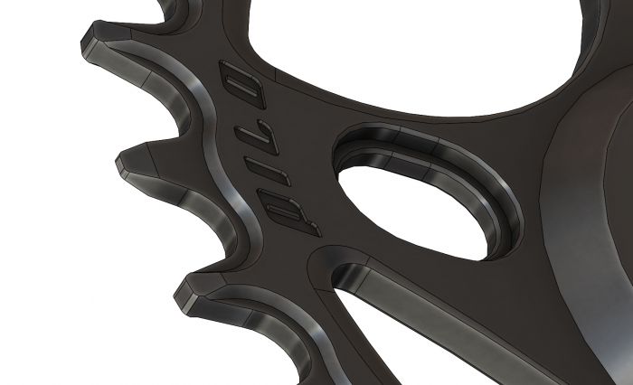 30T Narrow wide Elliptic Chainring for Race Face direct Black Anodized