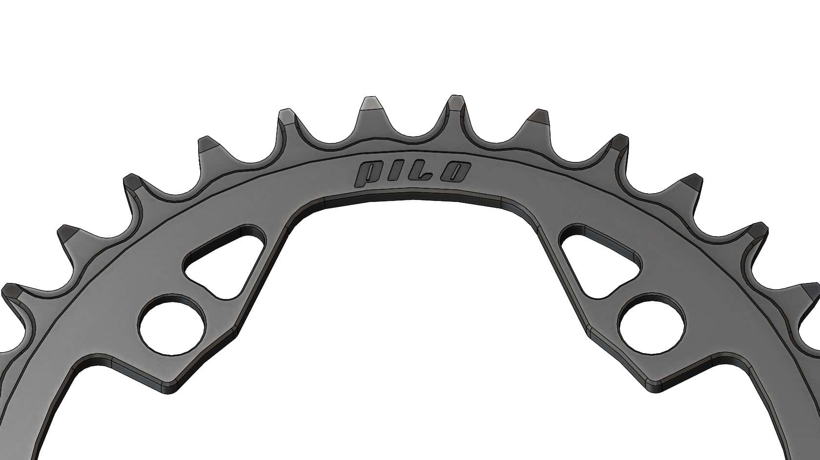36T Narrow Wide Chainring for 104BCD Hyperglide+ Compatible