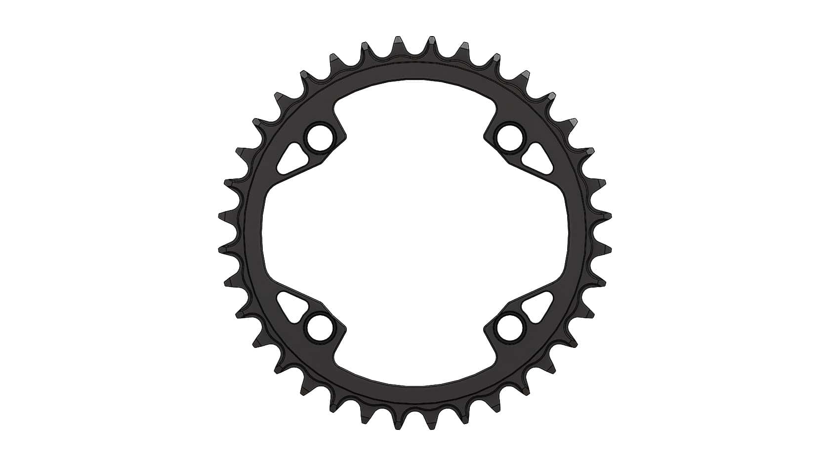 36T Narrow Wide Chainring for 104BCD Hyperglide+ Compatible