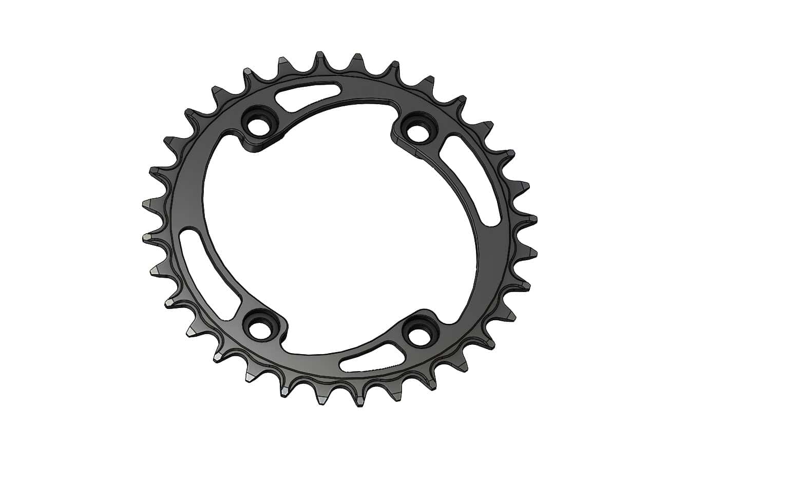 32T Narrow wide Chainring for 96BCD Asymmetric Hyperglide+ Compatible