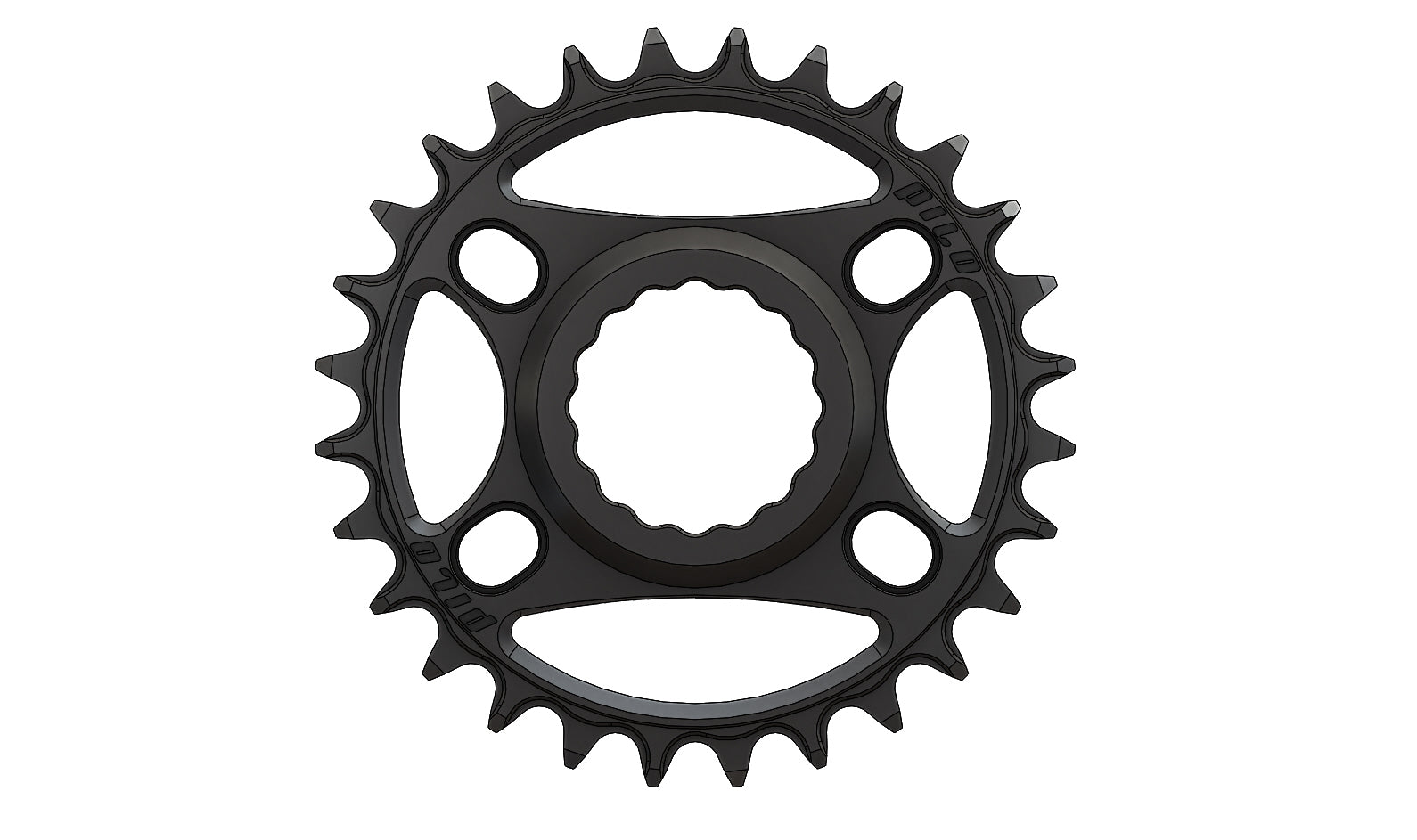 28T Narrow wide Chainring for Race Face Hyperglide+ Compatible