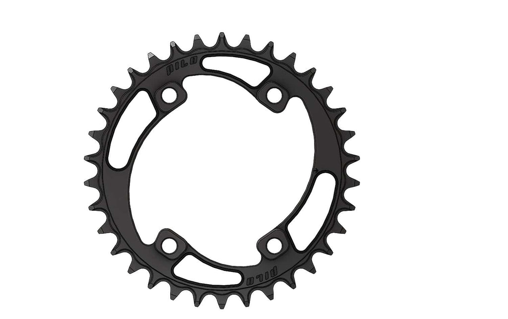 34T Narrow wide Chainring for 96BCD Asymmetric Hyperglide+ Compatible