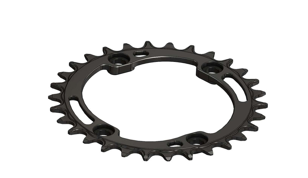 30T Narrow wide Chainring for 96BCD Asymmetric Hyperglide+ Compatible