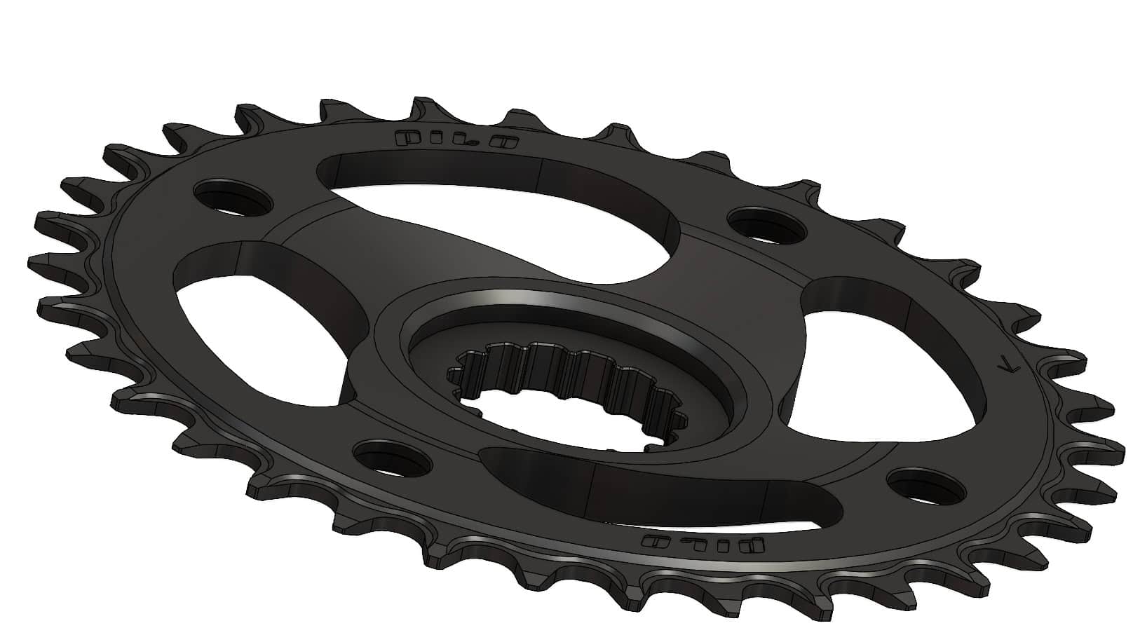 34T Narrow wide Chainring for Bosch CX ebike Hyperglide+ Compatible