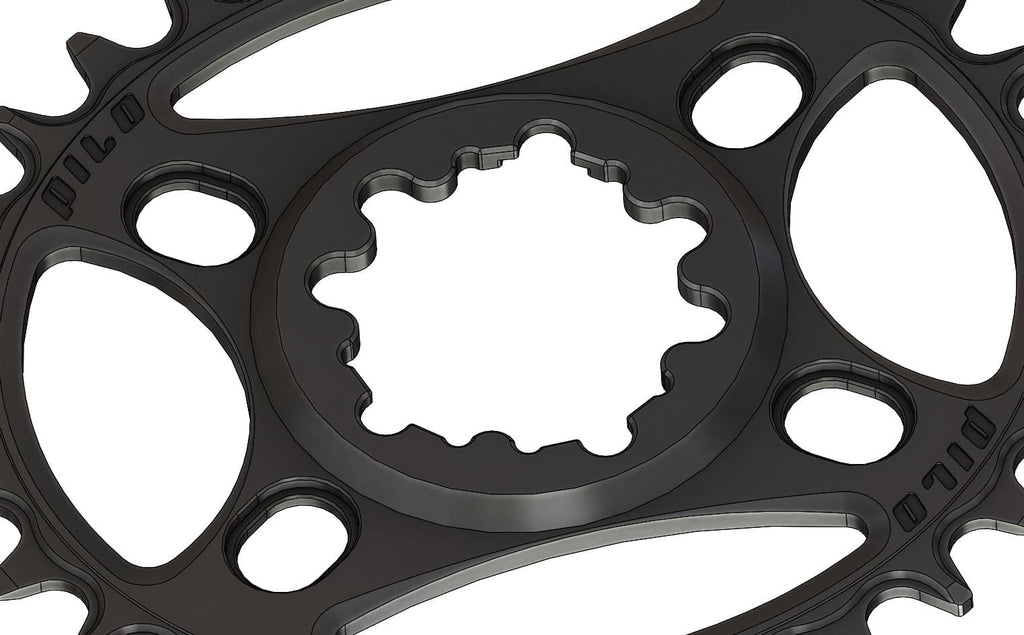 30T Narrow wide Elliptic Chainring for Sram direct dub Hyperglide+ Compatible