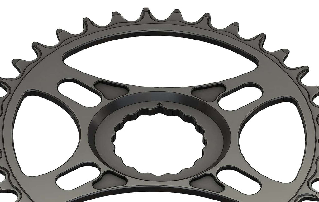 36T Narrow wide Chainring for Race Face direct Hyperglide+ Compatible