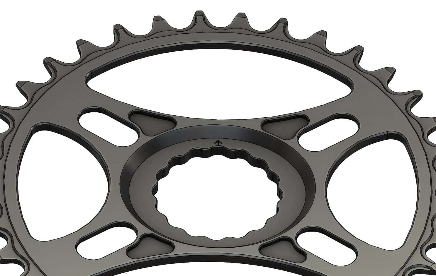 36T Narrow wide Chainring for Race Face direct Hyperglide+ Compatible