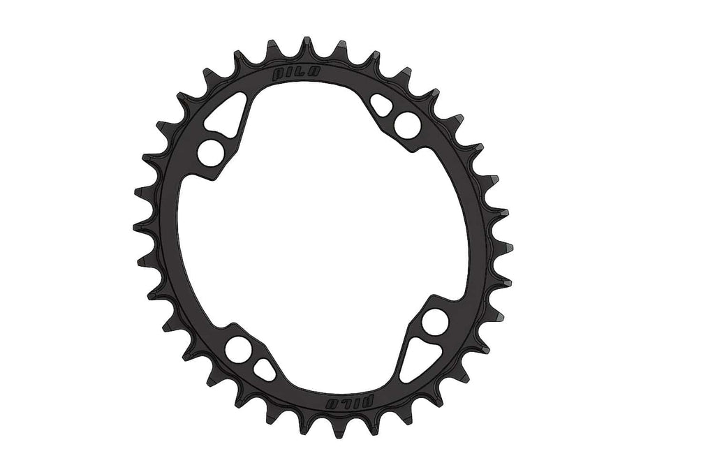 34T Narrow wide Elliptic Chainring for 104BCD Cranks - offset 0mm