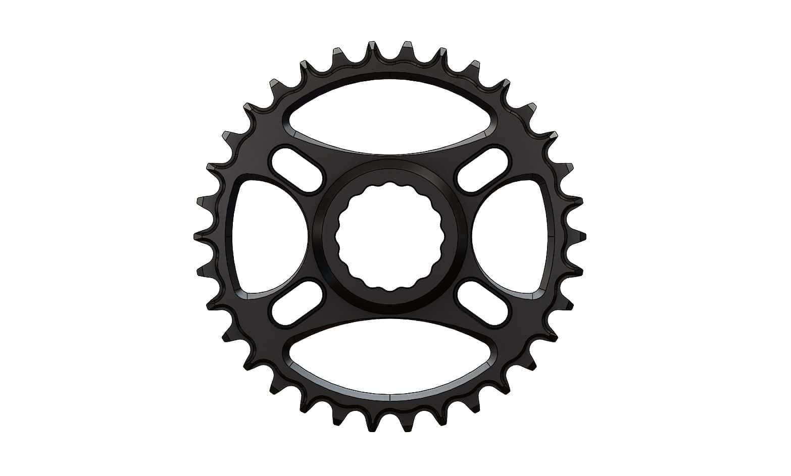 34T Narrow wide Chainring for Race Face direct Hyperglide+ Compatible