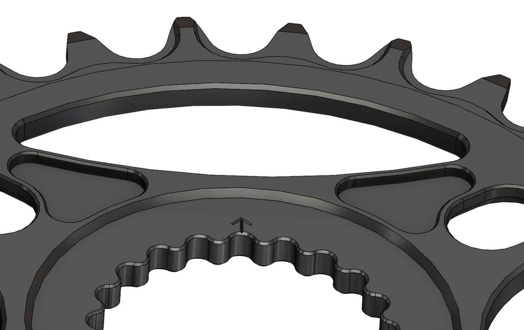 28T Narrow wide Chainring for Shimano direct