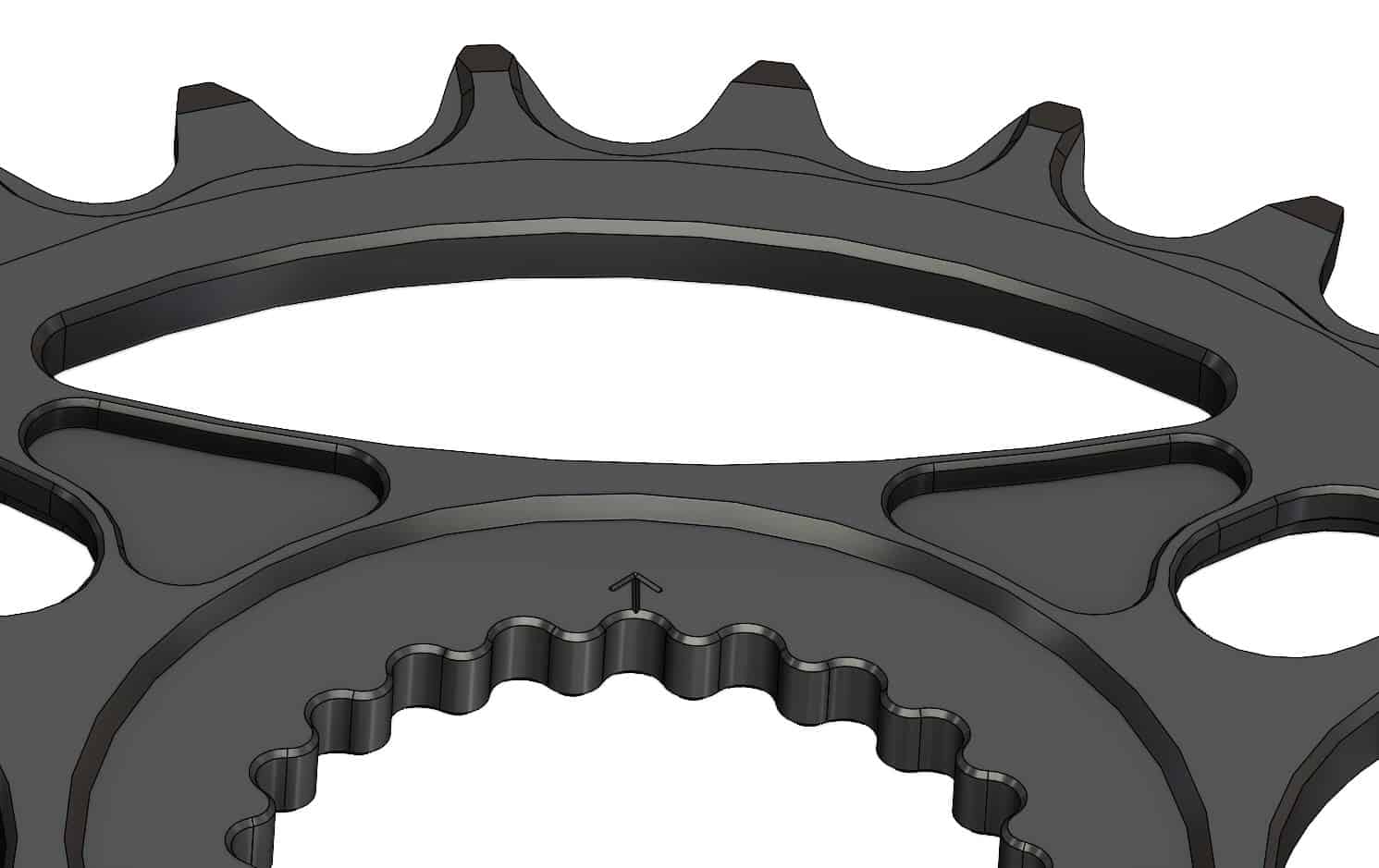 28T Narrow wide Chainring for Shimano direct