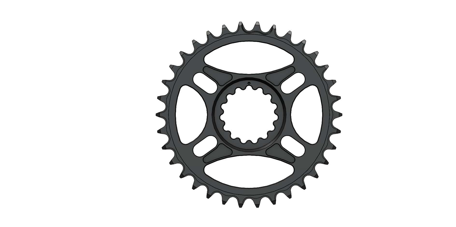 34T Narrow wide Chainring for e*thirteen direct