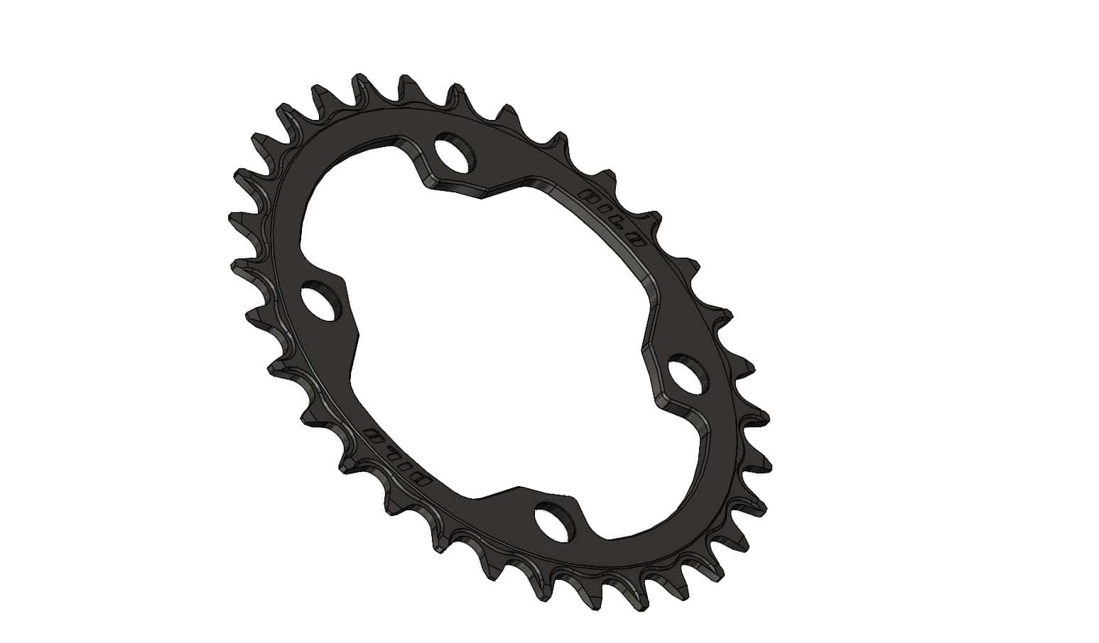 32T Narrow Wide Chainring for 96BCD Hyperglide+ Compatible