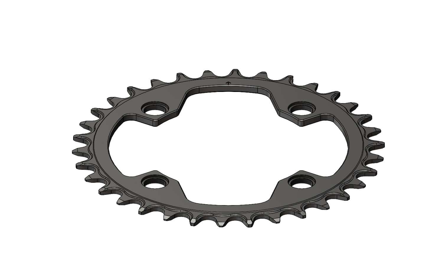 34T Narrow wide Chainring for 96BCD