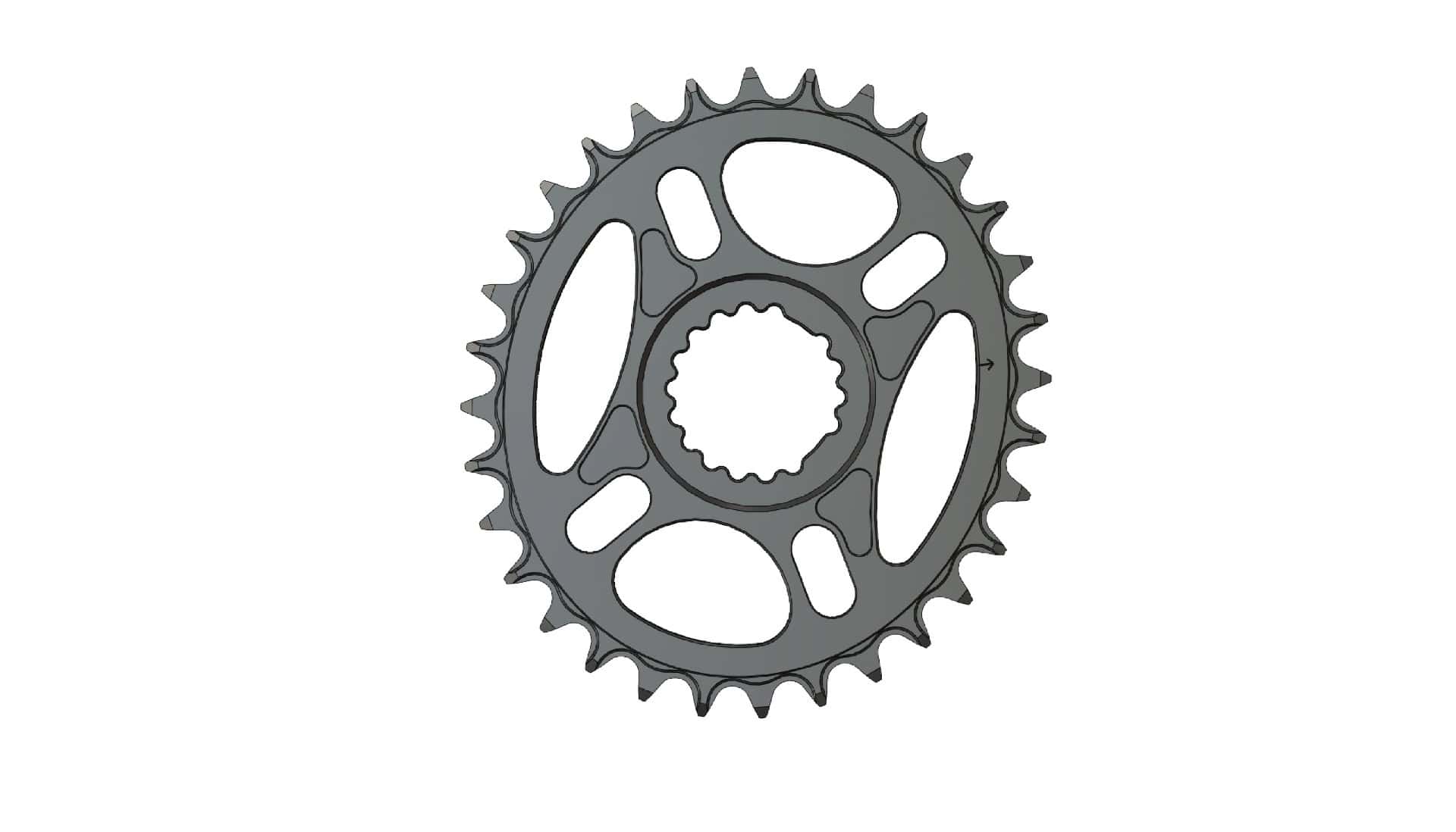 32T Narrow wide elliptic Chainring for Cannondale & FSA direct