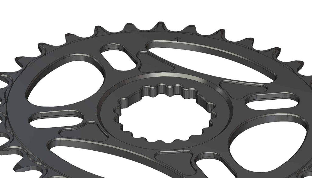32T Narrow wide elliptic Chainring for Cannondale & FSA direct