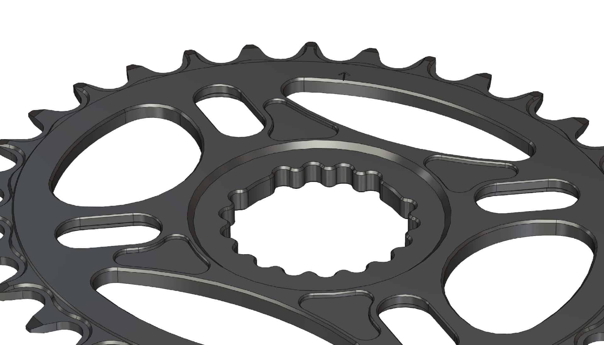 32T Narrow wide elliptic Chainring for Cannondale & FSA direct