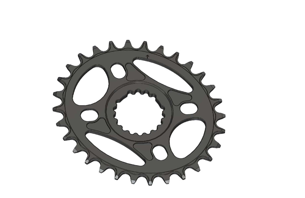 30T Narrow wide elliptic Chainring for Cannondale & FSA direct